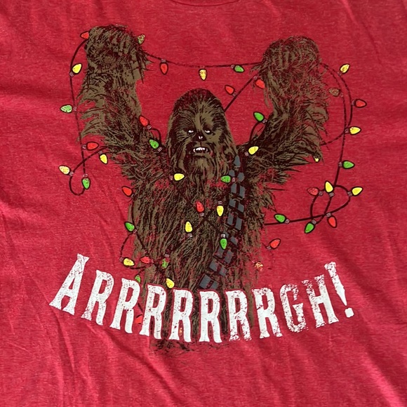 Star Wars Chewbacca Christmas T Shirt Size XL - Picture 3 of 3